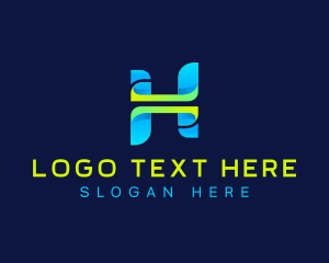 Cyber - Tech Multimedia Letter H logo design