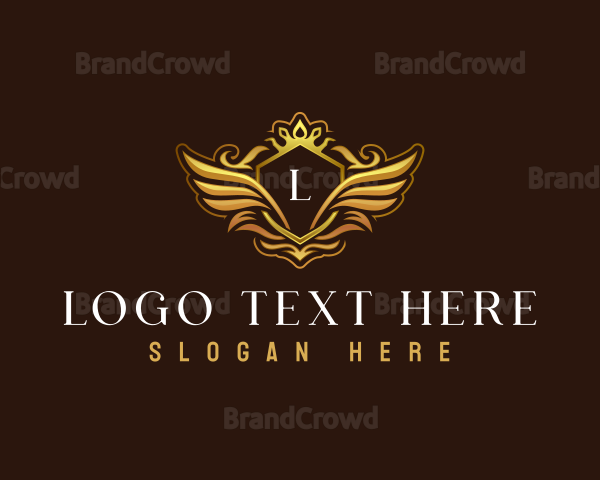 Luxury Shield Crown Logo