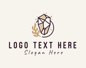Stalagmite - Cosmic Precious Stone logo design
