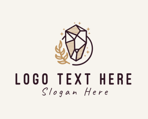 Stone - Cosmic Precious Stone logo design