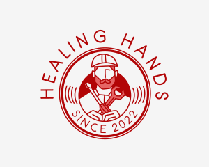 Hipster Handyman Mechanic Logo