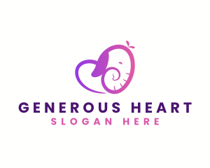 Elephant Heart Care logo design