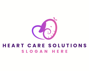 Elephant Heart Care logo design