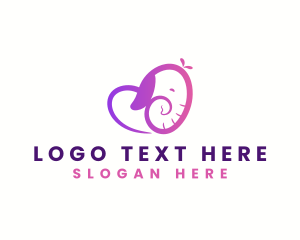 Heart - Elephant Heart Care logo design