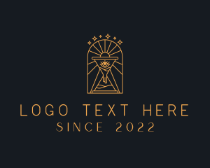 Vision - Mystic Hourglass Eye logo design