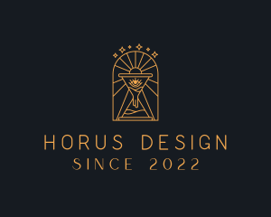 Mystic Hourglass Eye logo design