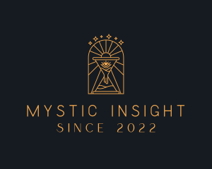 Mystic Hourglass Eye logo design