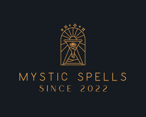 Mystic Hourglass Eye logo design