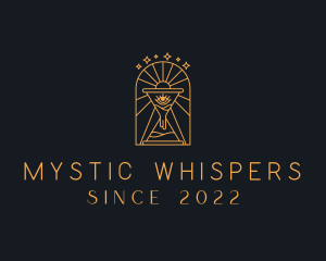 Occult - Mystic Hourglass Eye logo design