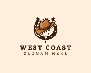 Cowboy Horseshoe Rodeo logo design