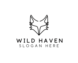 Wild Fox Animal logo design