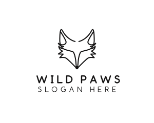 Wild Fox Animal logo design