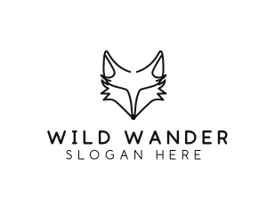 Wild Fox Animal logo design