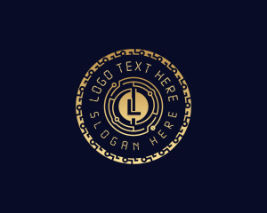 Bank - Digital Crypto Currency logo design