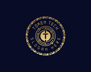 Token - Digital Crypto Currency logo design