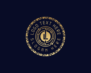Gradient - Digital Crypto Currency logo design