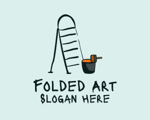 Painter Folding Staircase  logo design