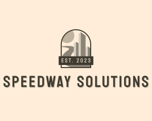 Road - Pathway Building Road logo design