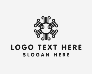 Squiggle - Quirky Octopus Tentacles logo design