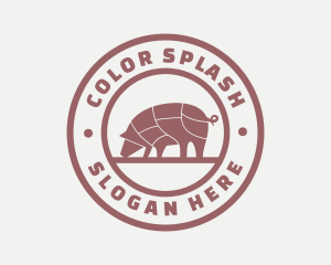 Pig Butcher Farm  logo design