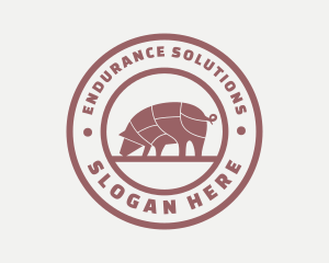 Pig Butcher Farm  logo design