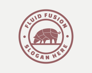 Pig Butcher Farm  logo design