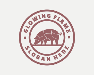 Pig Butcher Farm  logo design