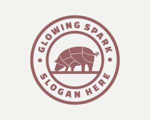 Pig Butcher Farm  logo design