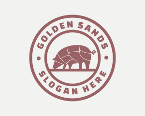 Pig Butcher Farm  logo design