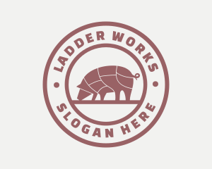 Pig Butcher Farm  logo design