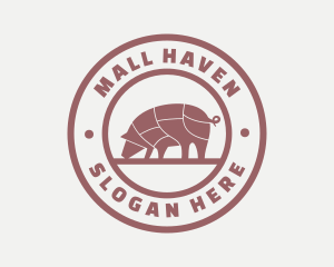 Pig Butcher Farm  logo design