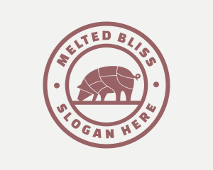 Pig Butcher Farm  logo design