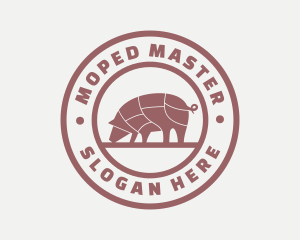 Pig Butcher Farm  logo design