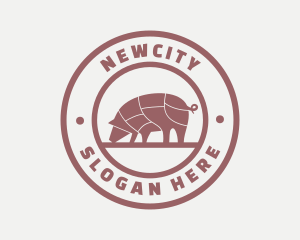 Pig Butcher Farm  logo design