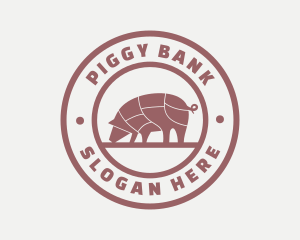 Pig Butcher Farm  logo design