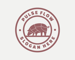 Pig Butcher Farm  logo design