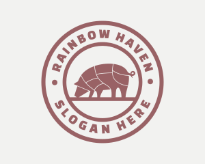 Pig Butcher Farm  logo design