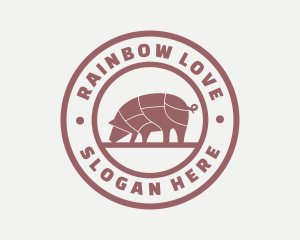 Pig Butcher Farm  logo design