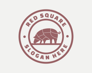 Pig Butcher Farm  logo design