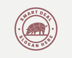 Pig Butcher Farm  logo design