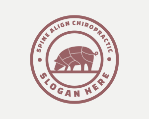 Pig Butcher Farm  logo design