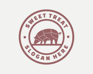 Pig Butcher Farm  logo design