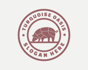 Pig Butcher Farm  logo design