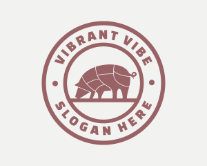 Pig Butcher Farm  logo design