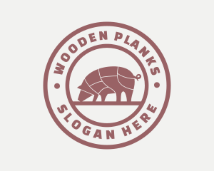 Pig Butcher Farm  logo design