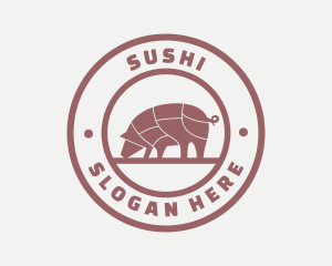 Pig Butcher Farm  logo design