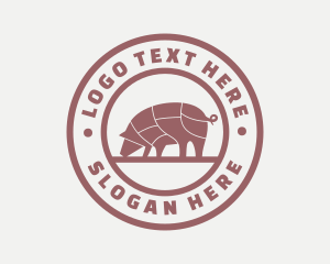 Pig - Pig Butcher Farm logo design