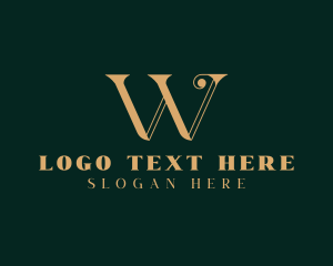 Luxury - Premium Gold Letter W logo design