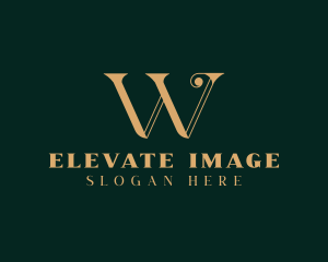 Personal Brand - Premium Gold Letter W logo design