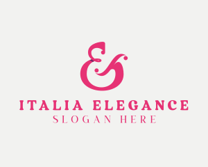 Elegant Stylish Ampersand logo design